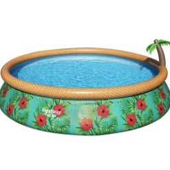 Basen dziecięcy rozporowy Fast Set Paradise Palms 457 x 84 cm BESTWAY