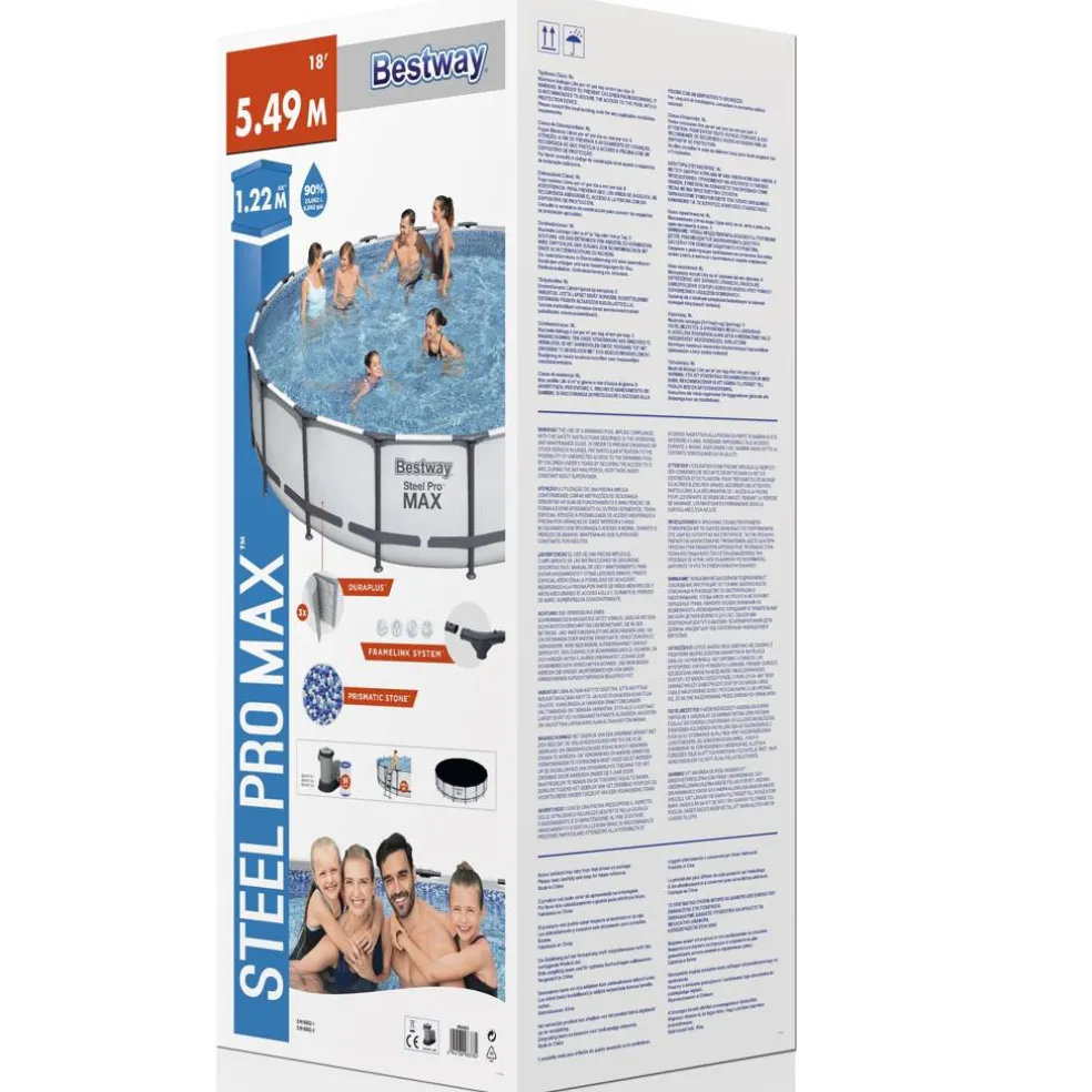 Basen stelażowy Steel Pro Max 549 x 122 cm BESTWAY