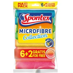 Ścierki z mikrofibry 8 Szt. SPONTEX
