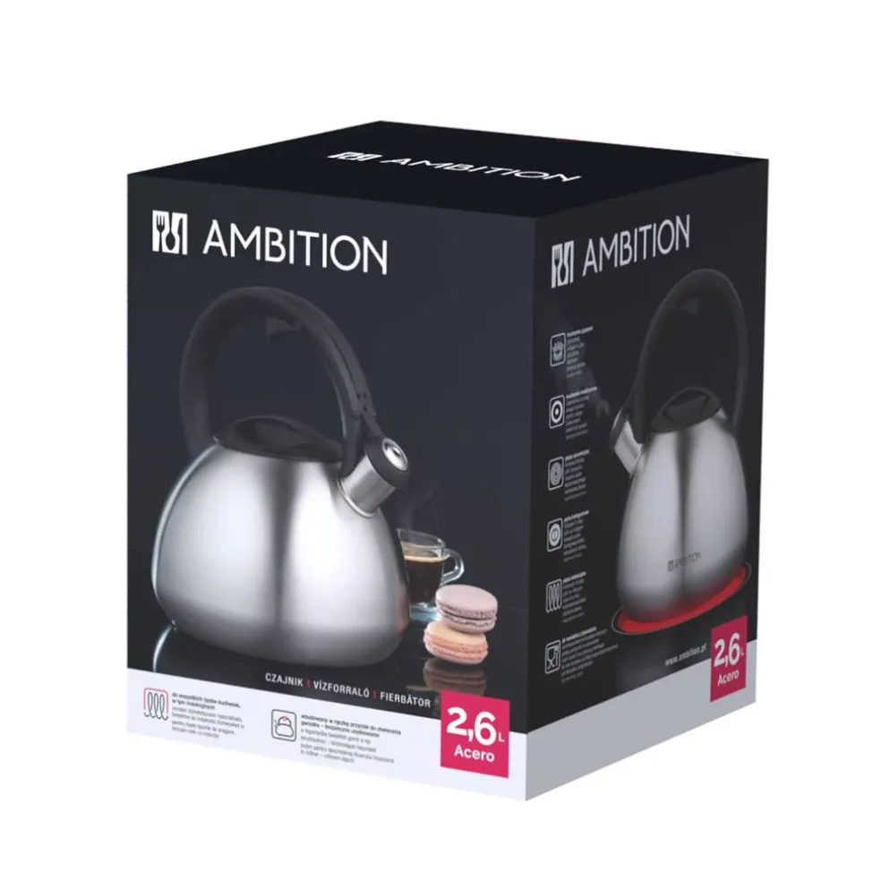 Czajnik z gwizdkiem Acero 2,6 l AMBITION