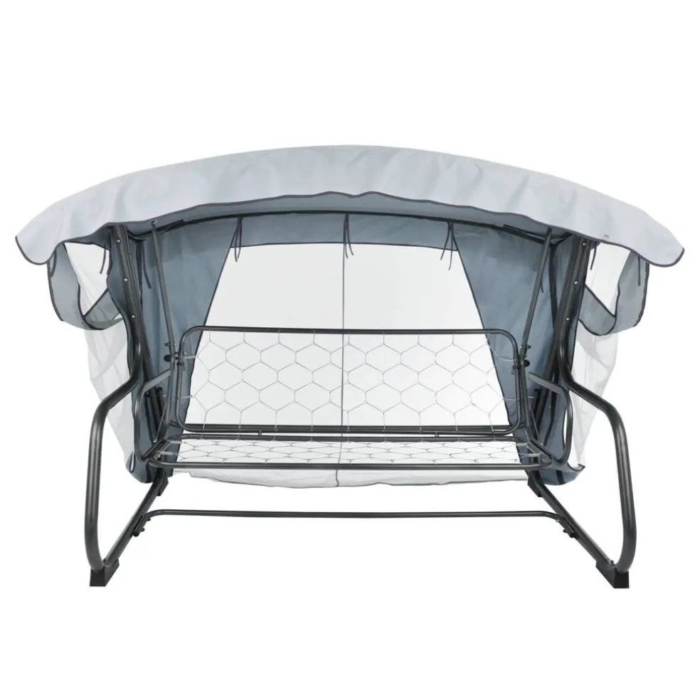 Dach z moskitierą do huśtawki ogrodowej Ravenna 224 x 124 cm PATIO