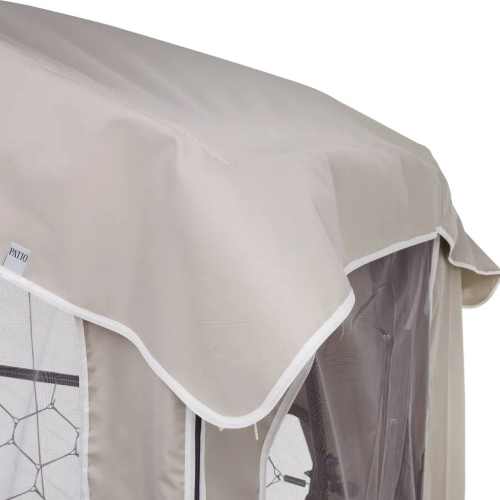 Dach z moskitierą do huśtawki ogrodowej Ravenna 224 x 124 cm PATIO