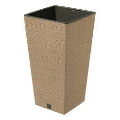 Donica ogrodowa Furu Square Eco Wood 26,5 x 50 cm PROSPERPLAST