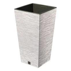 Donica ogrodowa Furu Square Eco Wood 26,5 x 50 cm PROSPERPLAST