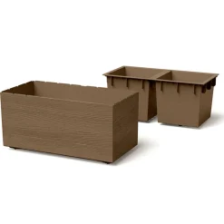 Donica ogrodowa Madera Case Eco Wood 77 x 38,5 cm PROSPERPLAST