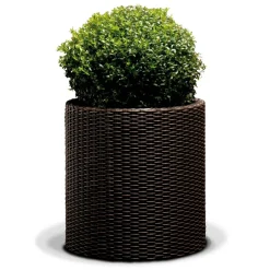 Donica ogrodowa okrągła Rattan 44 x 44 x 44,3 cm KETER
