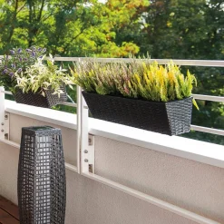 Donica ogrodowa prostokątna 60 cm x 16 cm x 14 cm PATIO