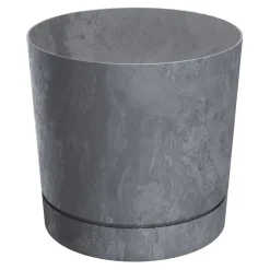Donica ogrodowa Tubo P Beton Effect 29 x 28 cm marengo PROSPERPLAST