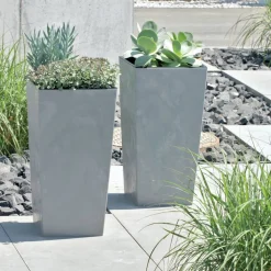 Donica ogrodowa Urbi Square Beton Effect 12,5 x 20 cm szary PROSPERPLAST
