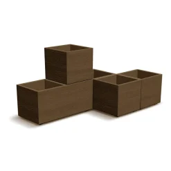 Donica tarasowa Madera Case Eco Wood 58 x 29 cm PROSPERPLAST