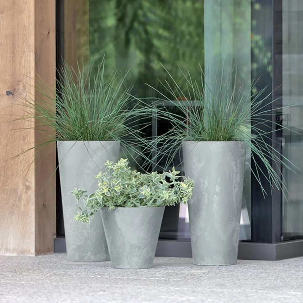 Donica Tubus Slim Beton Effect 38 x 20 cm PROSPERPLAST