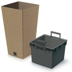 Doniczka ogrodowa Furu Square Eco Wood 45 x 24 cm PROSPERPLAST