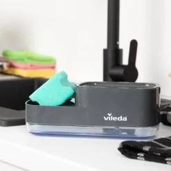 Dozownik do mydła z uchwytem na gąbkę Easy Kitchen VILEDA by Dajar