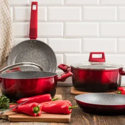 Garnek aluminiowy Ombre Red AMBITION