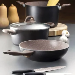Garnek aluminiowy z pokrywką Terra 28 cm 5,6 l AMBITION
