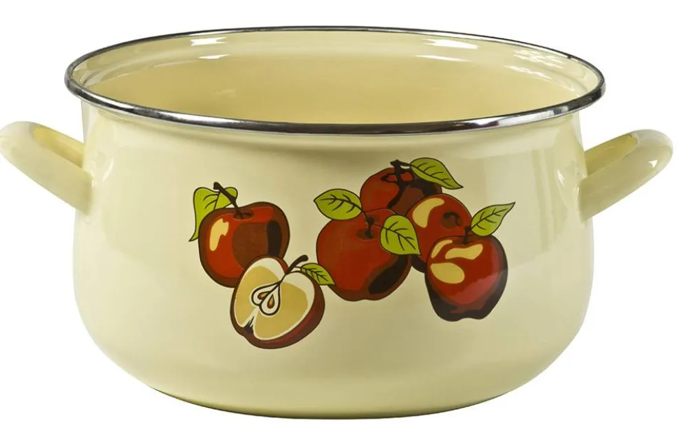 Garnek emaliowany Apple DOMOTTI
