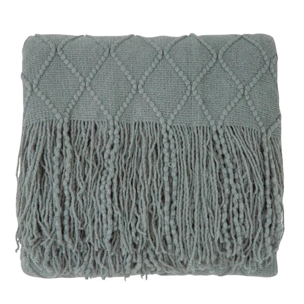 Koc z frędzlami Alpaca 127 cm x 152 cm MYHOME