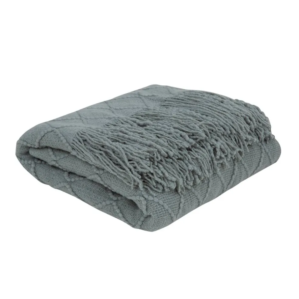 Koc z frędzlami Alpaca 127 cm x 152 cm MYHOME