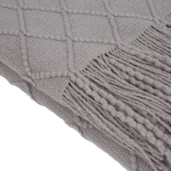 Koc z frędzlami Alpaca 127 cm x 152 cm MYHOME