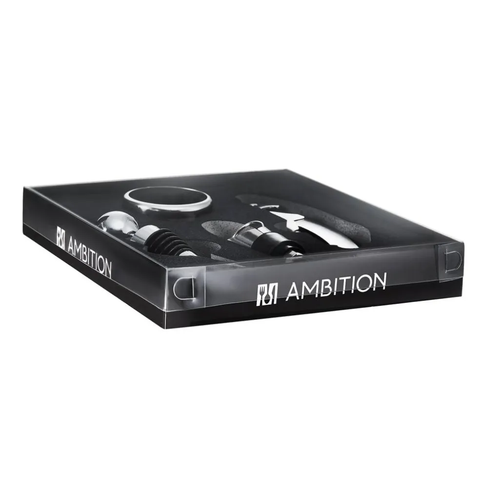 Komplet akcesoriów do wina Bolero 4-elementowy AMBITION