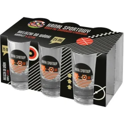 Komplet 6 kieliszków do wódki Gol 25 ml KANAŁ SPORTOWY