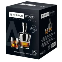 Komplet szklanek do whisky z karafką Amber 7-elementowy AMBITION