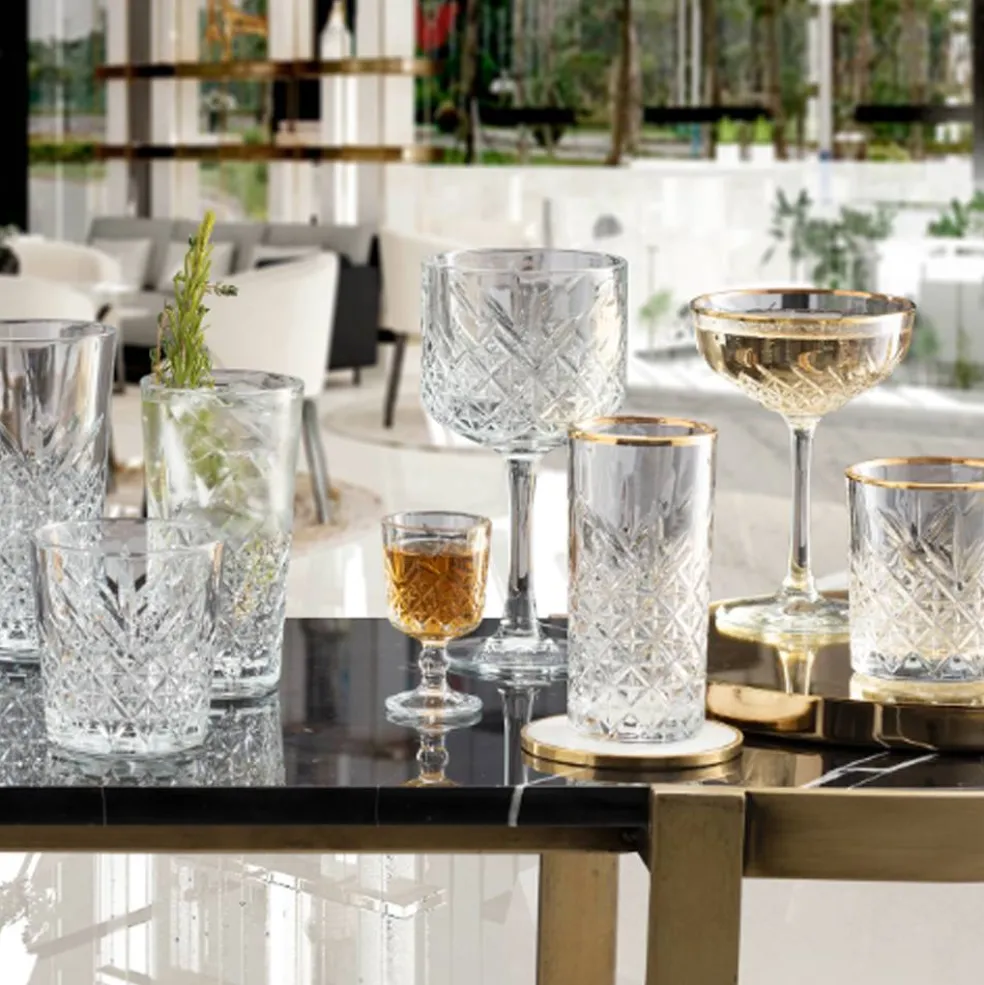Komplet 4 szklanek Timeless Gold PASABAHCE