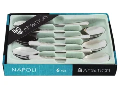 Komplet 6 łyżeczek do herbaty Napoli w pudełku AMBITION