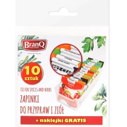 Komplet 10 zapinek do przypraw BRANQ