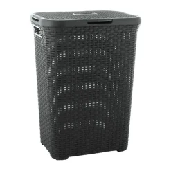 Kosz na pranie Rattan Style ciemnoszary CURVER