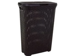 Kosz na pranie Rattan Style ciemnobrązowy CURVER