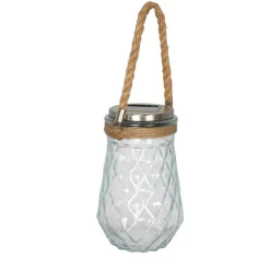 Lampa solarna 11,5 x 17,8 cm wiszący słoik PATIO