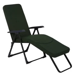 Leżak ogrodowy z podnóżkiem Modena kwadrat Black Edition PATIO