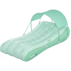 Materac dmuchany jednoosobowy z daszkiem Comfy Chill™ 178 x 102 cm BESTWAY