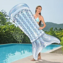 Materac plażowy Iridescent Mermaid 193 x 101 cm BESTWAY