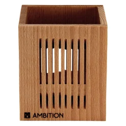 Organizer kuchenny drewniany Natural 1-komorowy 10 x 10 x12 cm AMBITION
