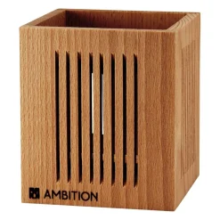 Organizer kuchenny drewniany Natural 1-komorowy 10 x 10 x12 cm AMBITION