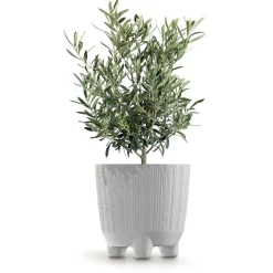 Osłonka do kwiatów Ryfo N ECO Wood 19,5 cm PROSPERPLAST