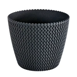 Osłonka na kwiaty Splofy Eco Wood 22 cm PROSPERPLAST