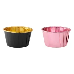 Papilotki do muffinek Lukrecja 24 szt. metaliczne AMBITION