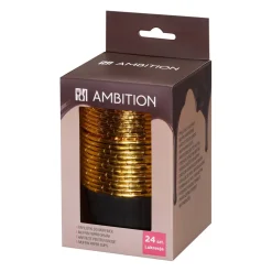 Papilotki do muffinek Lukrecja 24 szt. metaliczne AMBITION
