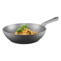 Patelnia wok z powłoką Qualum Basic Stone Edition Silverstone 28 cm AMBITION