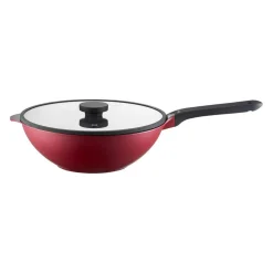 Patelnia wok z powłoką Qualum Basic Noel 30 cm AMBITION