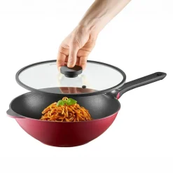 Patelnia wok z powłoką Qualum Basic Noel 30 cm AMBITION