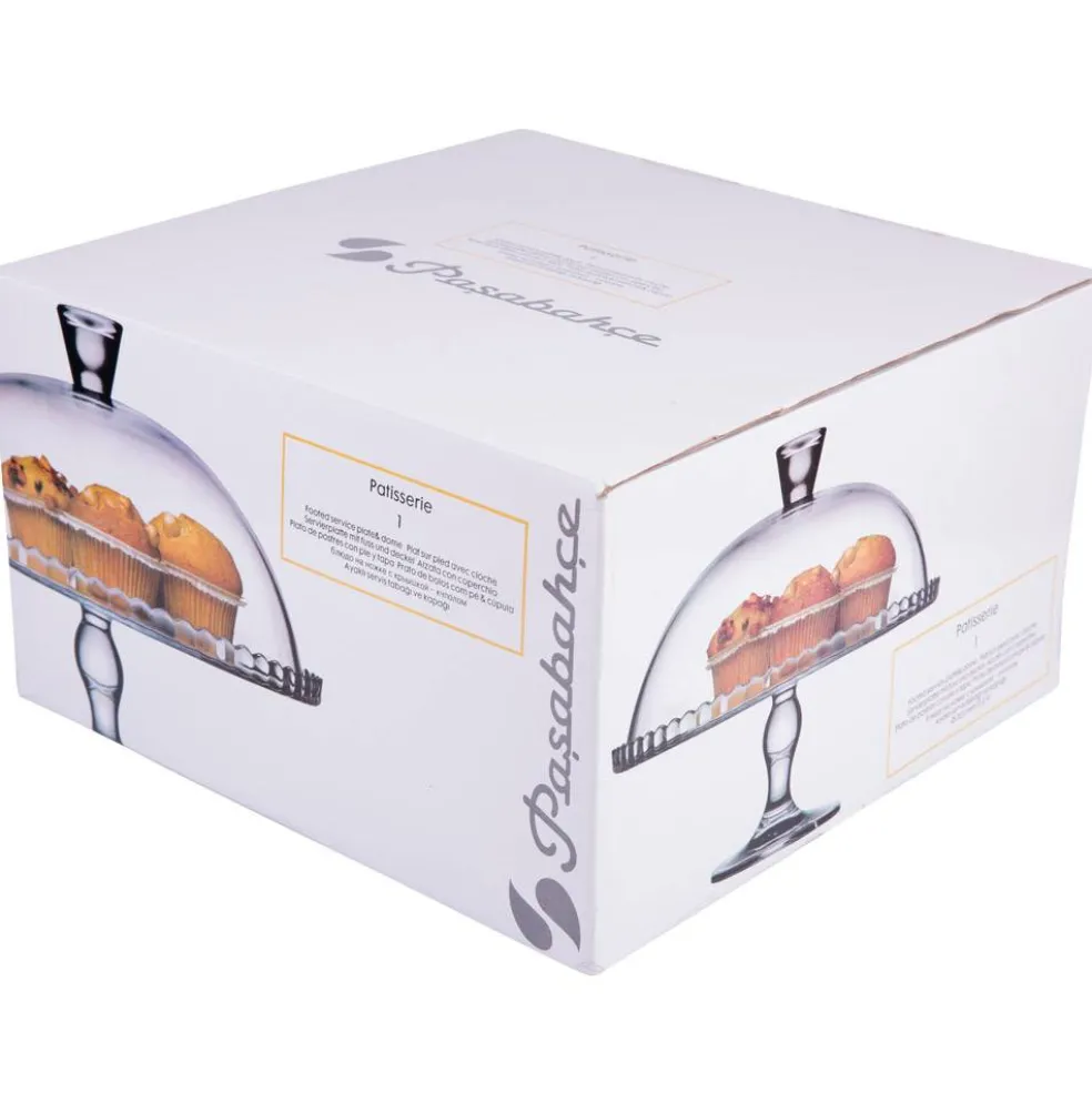 Patera na nóżce z kloszem Patisserie 32 cm PASABAHCE (74817)