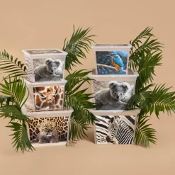 Pojemnik do przechowywania Box Deco Zwierzęta 30 l BRANQ
