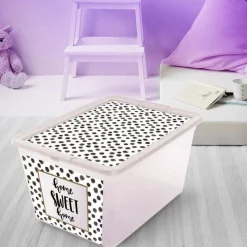 Pojemnik do przechowywania X Box Deco Napisy 30 l BRANQ