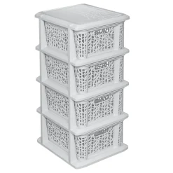 Regał z 4 koszykami Bamboo BRANQ