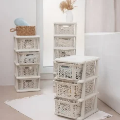 Regał z 3 koszykami Bamboo BRANQ