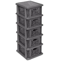 Regał z 5 koszykami Bamboo BRANQ